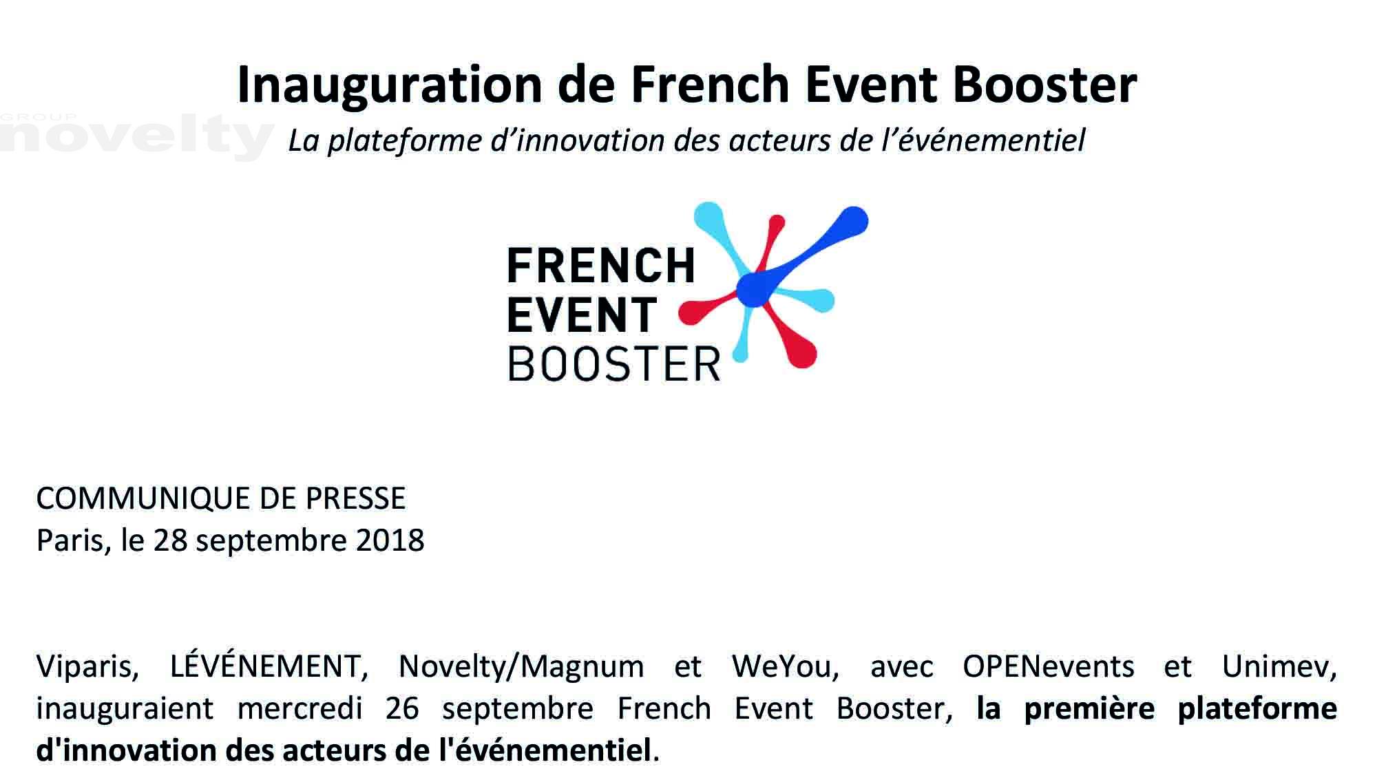 Visuel Inauguration de French Event Booster 