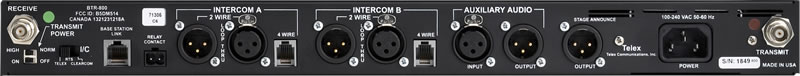 Visuel Fiche complète : TELEX Set Intercom BTR800+TR800+MS702